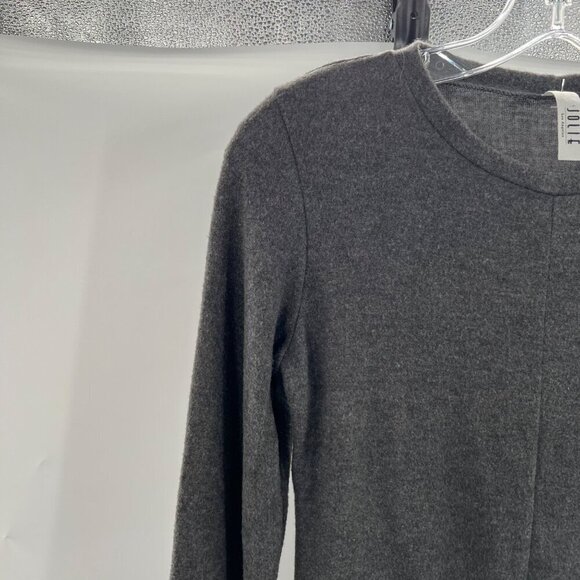Jolie Women's Long Sleeve Tie Front Top Gray Size Small - Picture 3 of 11